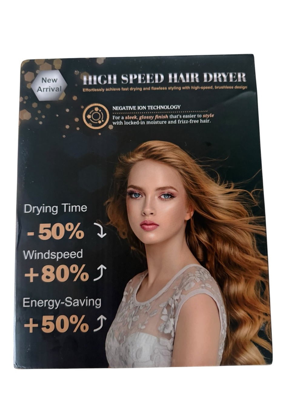 Natrial High Speed Ionic Hair Dryer 1600W Brushless Motor NIB - Picture 2 of 12